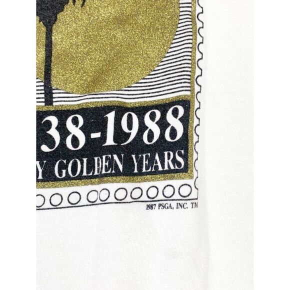 Vintage 1987 Palm Springs Sweatshirt XL Glitter California Desert - Picture 5 of 8